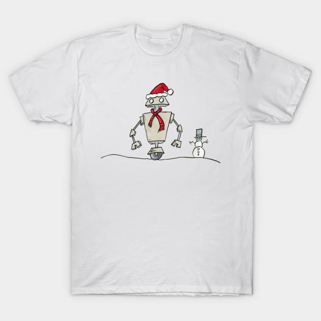 Santa Bot T-Shirt by CuteBotss